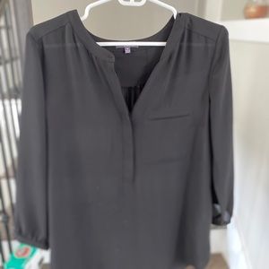 Black 3/4 sleeve blouse